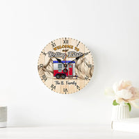 Thumbnail for Personalized Welcome To Our Rolling Estate Camping Couple Wall Wooden Clock, Gift For Camping Lovers CHI-YEN