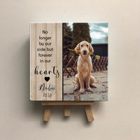 Thumbnail for Personalized Pet Memorial Square Stone Album-Dog Cat Loss Gifts-No Longer By Our Side-Pet Bereavement Gift-DOG & CAT - Jonxifon