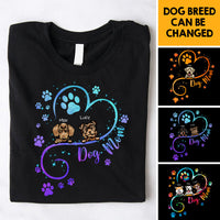 Thumbnail for Dog Mom Heart Line 2022 Tshirt, DIY Gift For Pet Lovers