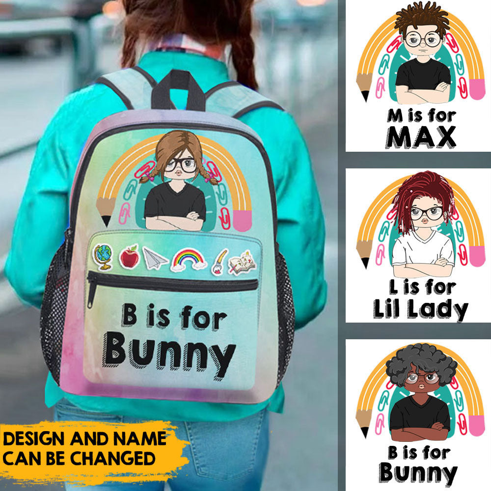 Custom Kid Name Backpack 2022, DIY Gift For Kids