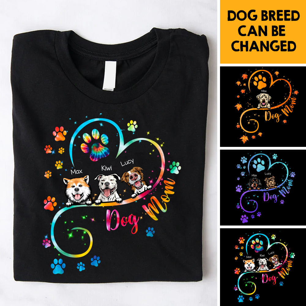 Dog Mom Heart Line 2022 Tshirt, DIY Gift For Pet Lovers