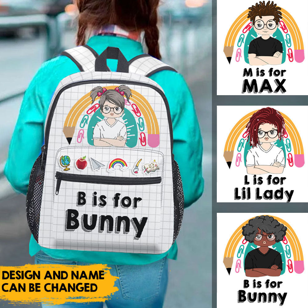 Custom Kid Name Backpack 2022, DIY Gift For Kids