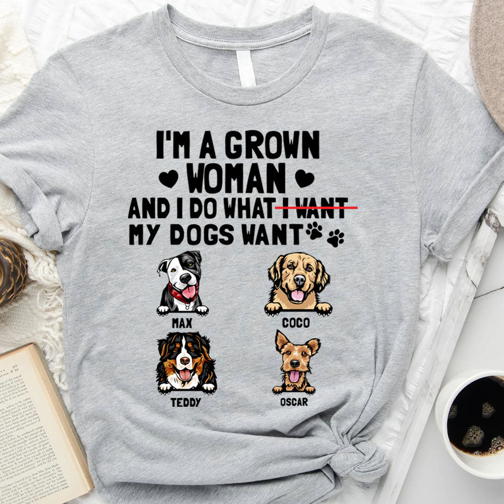 I do what my dog wants Personalized T-shirt