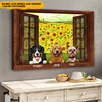 Thumbnail for Always By My Side - Personalized Dog Memorial Canvas