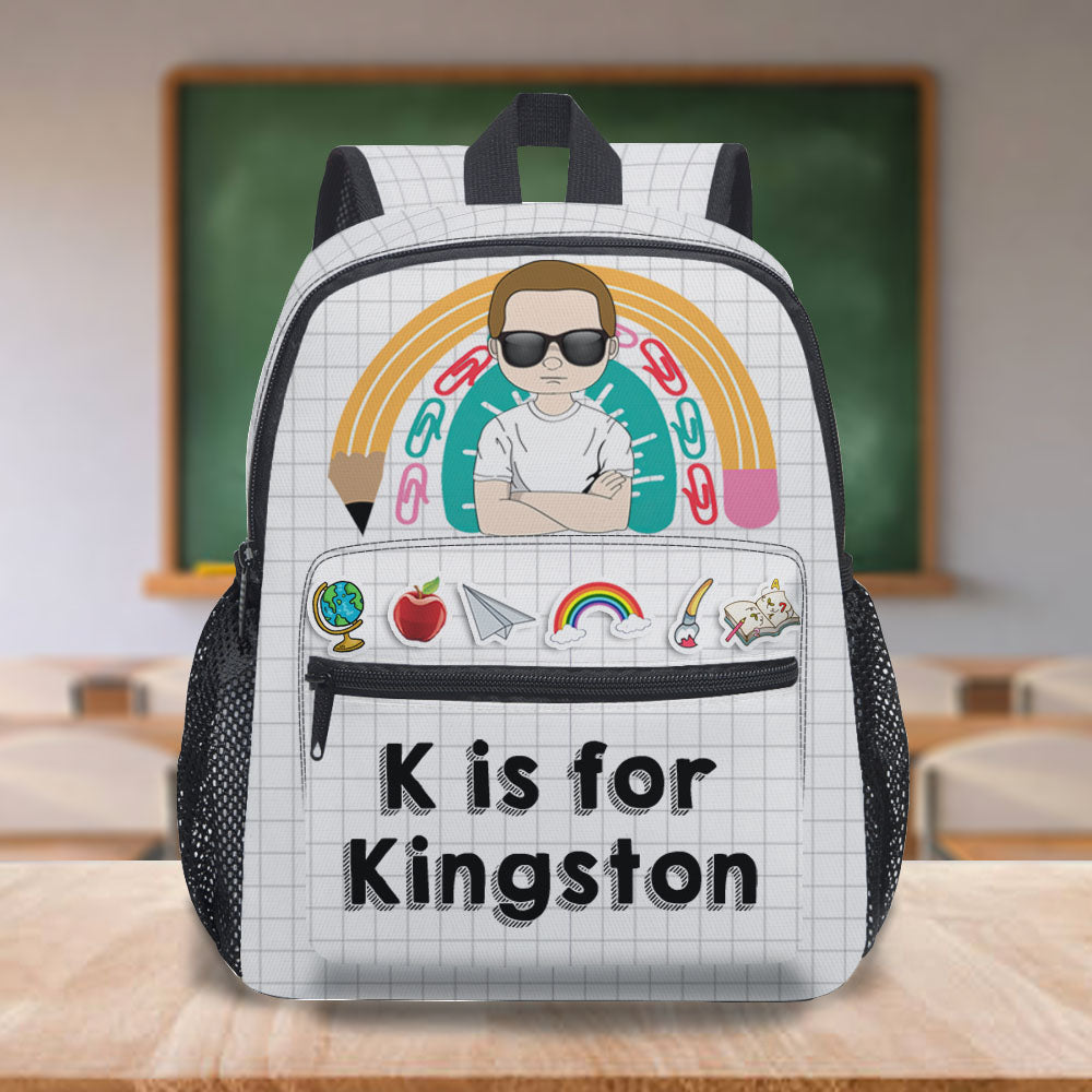 Custom Kid Name Backpack 2022, DIY Gift For Kids