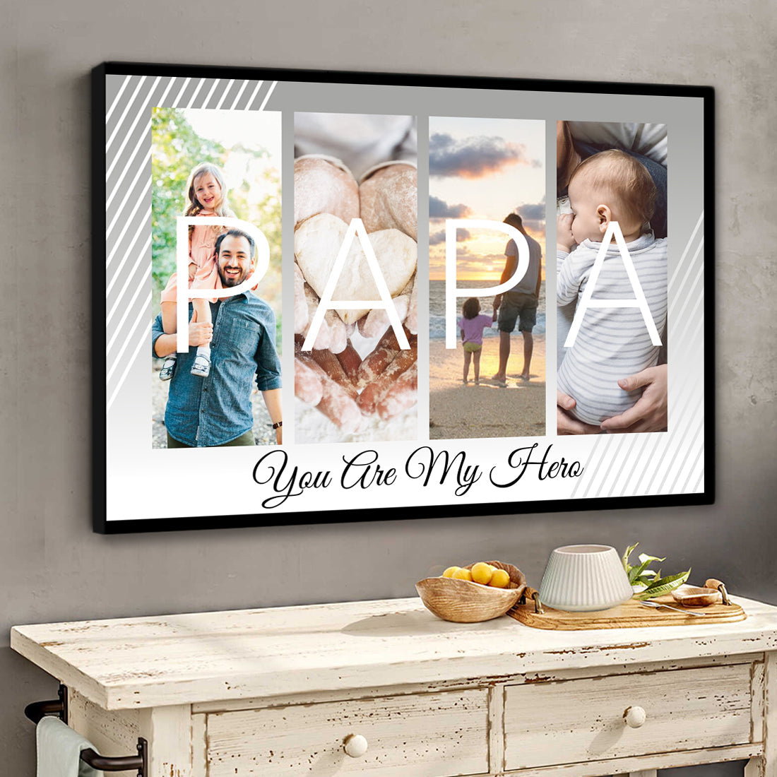 Dad you are my hero - Personalized Canvas