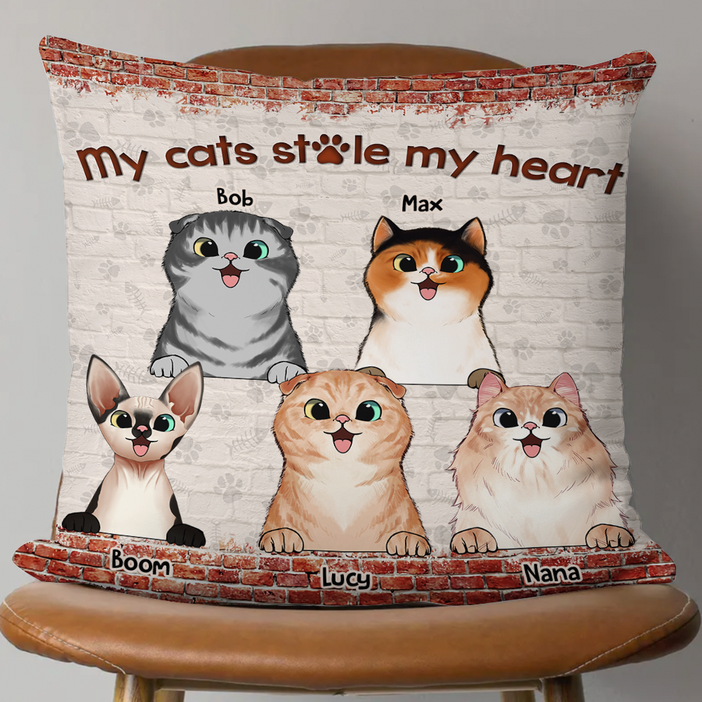 Personalized Double Trouble Dog Cat Pillow, Gift For Pet Lovers