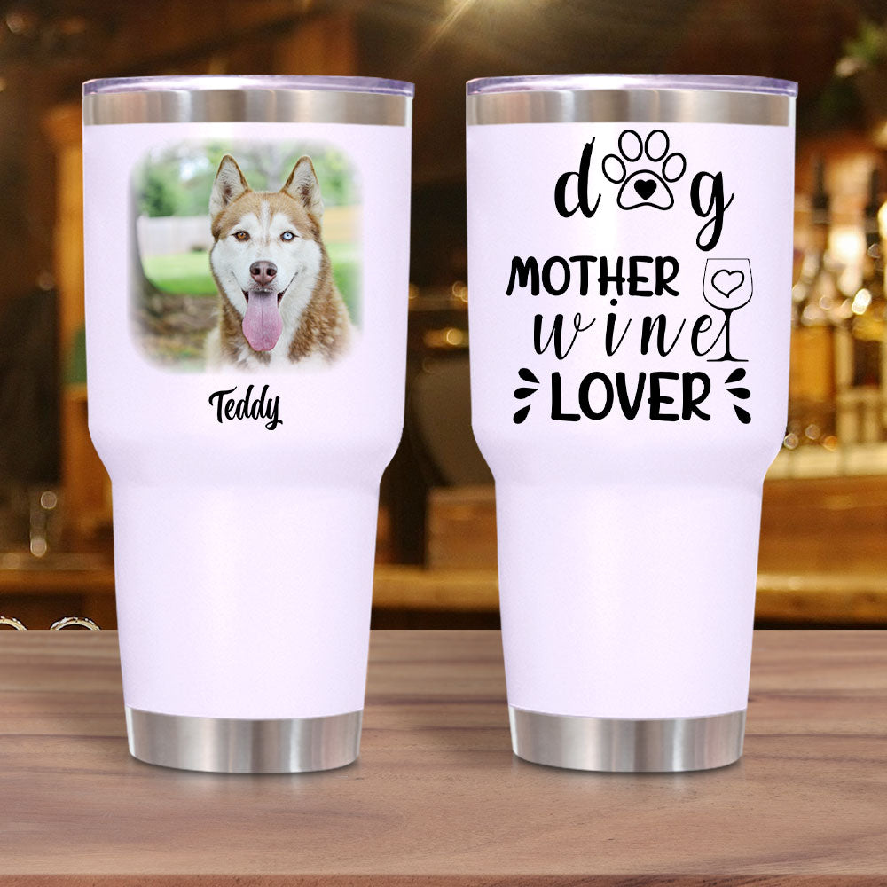 Dog Mother - 30oz Personalized 304 Grade Stainless Steel Dog Tumbler - Jonxifon