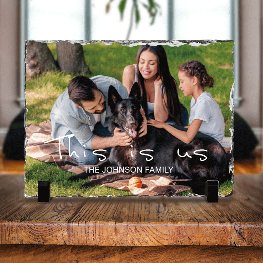 This Is Us, Family Photo Gallery Slate Photo - Memorial Gift - Jonxifon