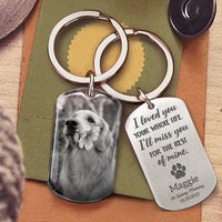 Thumbnail for I Loved You Your Whole Life - Personalized Pet Loss Keychain, Pet Sympathy Memorial Gift