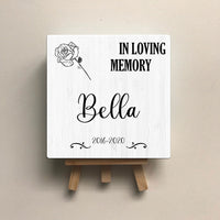 Thumbnail for Personalized Pet Memorial Square Stone Album-Dog Cat Loss Gifts-In Loving Memory - Jonxifon