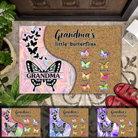 Thumbnail for Grandma's Little Butterflies - Personalized Hologram Doormat, Mother's Day