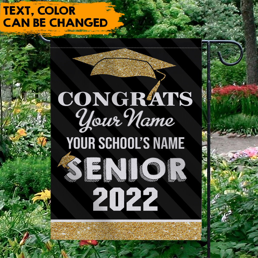 Congrats Senior 2022 Graduation Garden Flag, Graduation Gift - Jonxifon