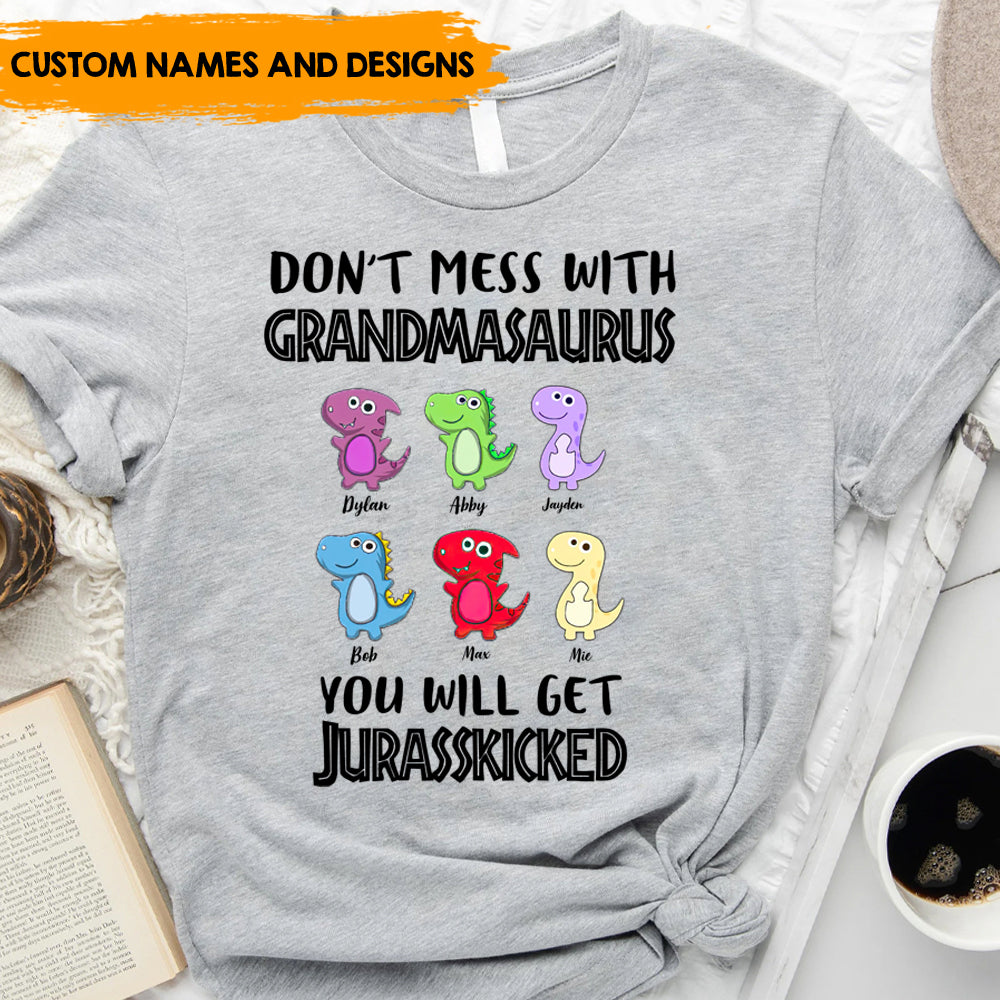 Don't Mess With Mamasaurus - Personalized T-Shirt, Gift For Mother's Day