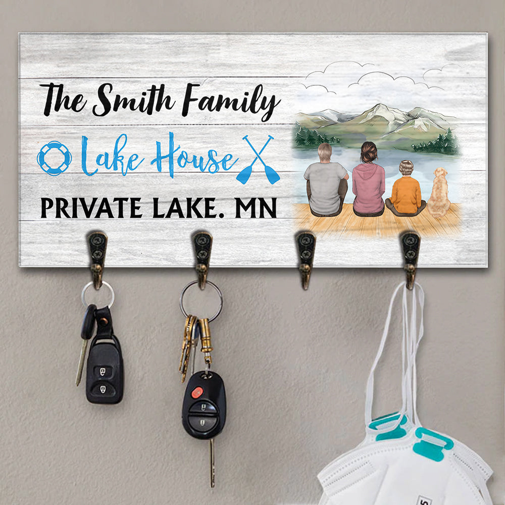 Lake House Personalized Key Hanger, Key Holder