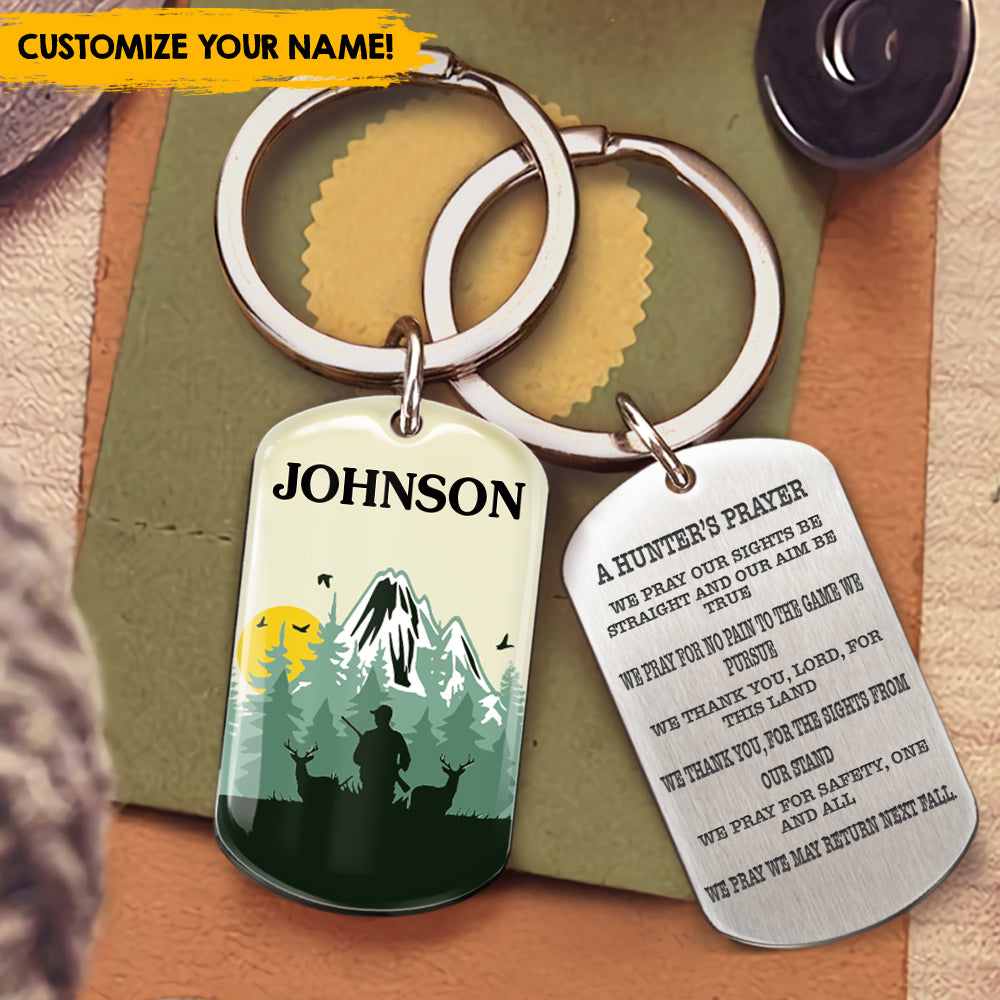 A Hunter's Prayer - Personalized Keychain For Hunting Lovers