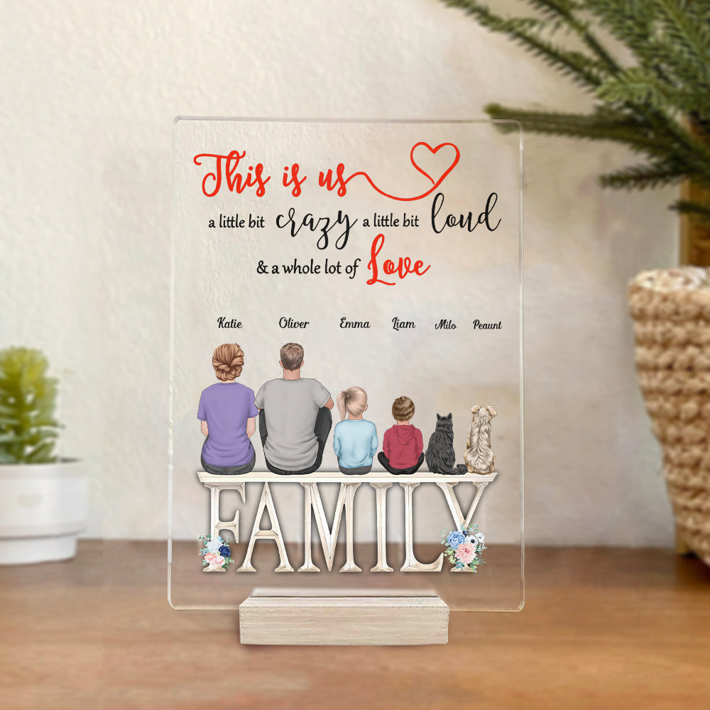 This Is Us A Little Bit Personalized Acrylic Plaque