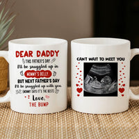 Thumbnail for Snuggled up in belly's Mom - Personalized Coffee Mug