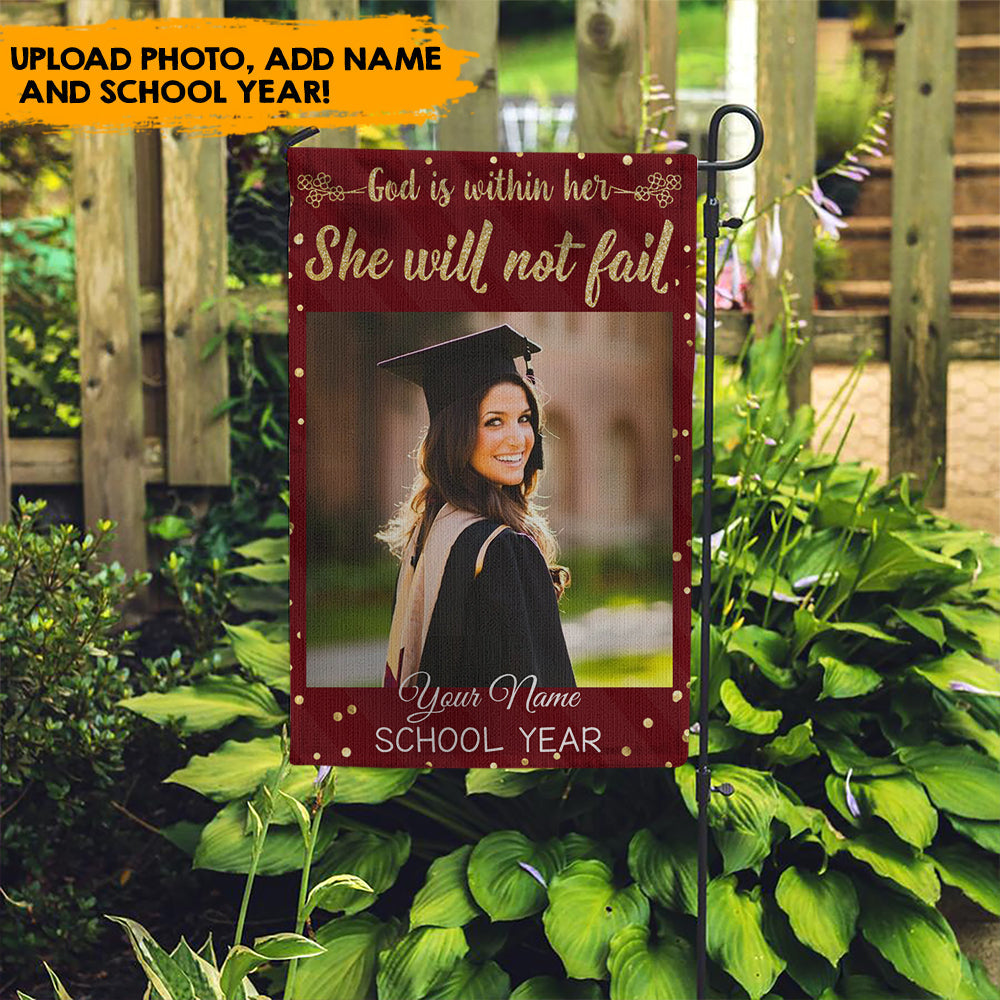 Congrats Grad, Graduation Gift - Personalized Garden Flag