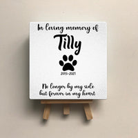 Thumbnail for Personalized Pet Memorial Square Stone Album-Dog Cat Loss Gifts-Deeply Loved-Pet Bereavement Gift-In Loving Memory - Jonxifon