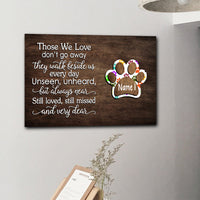 Thumbnail for Always Near, Always Dear - Pet Memorial Canvas, Memorial Gift - Jonxifon