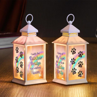 Thumbnail for Personalized Dog Cat Memorial Rainbow Bridge Lantern, Sympathy Gift For Pet Lovers