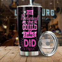 Thumbnail for She believe she could so she did - Personalized Tumbler, Graduation Gifts