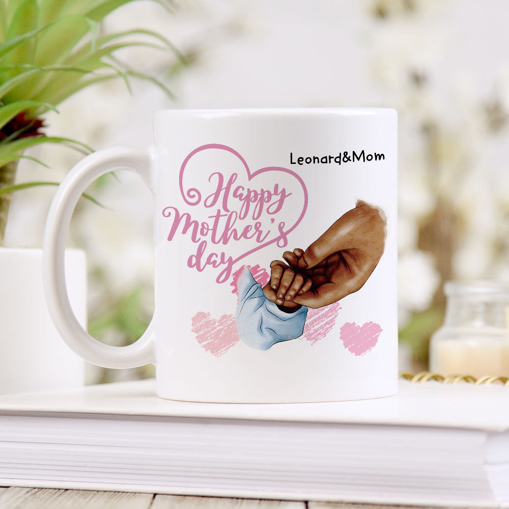 Personalized Happy Mother's Day White Coffee Mug - Jonxifon