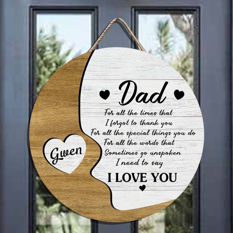 For all the times - Personalized Wood Sign