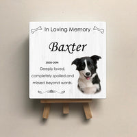 Thumbnail for Personalized Pet Memorial Square Stone Album-Dog Cat Loss Gifts-Deeply Loved - Jonxifon