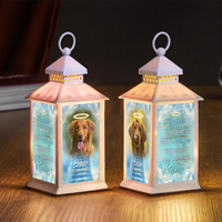 Thumbnail for Personalized Angels Sometimes Have Paws Dog Memorial Lantern, Sympathy Gift For Dog Lovers