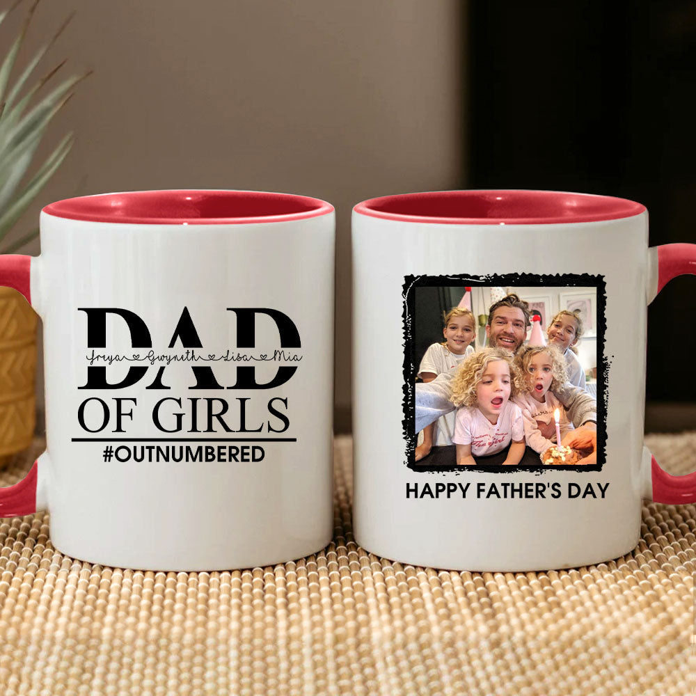 Dad of girls - Personalized Mug