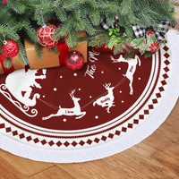 Thumbnail for Custom Reindeer With Name Family Christmas Tree Skirt, Christmas Gift YHN-THUY