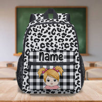 Thumbnail for Custom Cheetah Pattern Kids Backpack, Back to School Gift