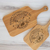 Thumbnail for Grill Master - Personalized Wood Cutting Board With Handle