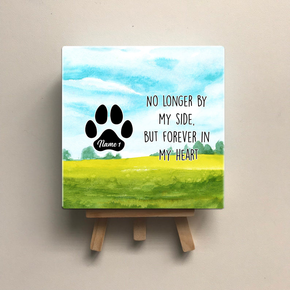 Pet Memorial Heartwarming Message - Personalized Square Stone Album - Jonxifon