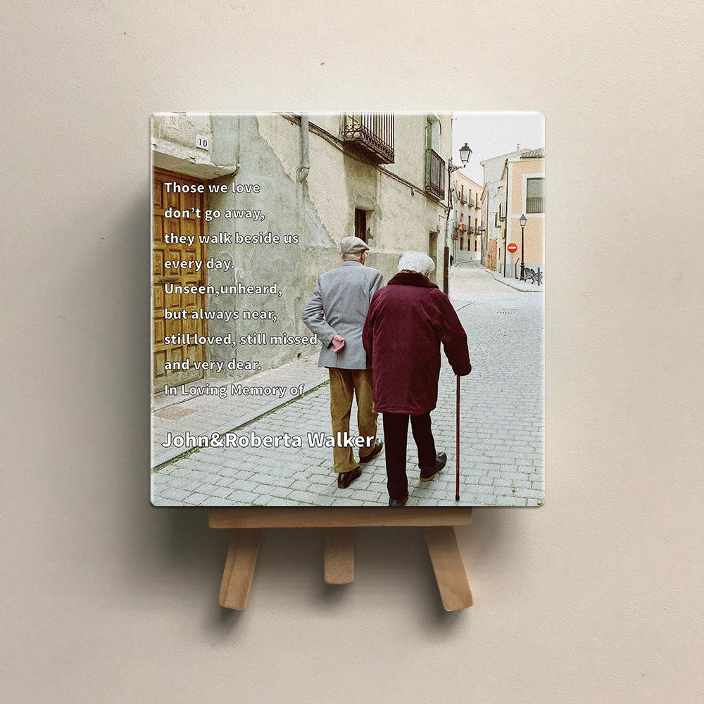 Personalized Memorial Square Stone Album-In Loving Memory - Jonxifon