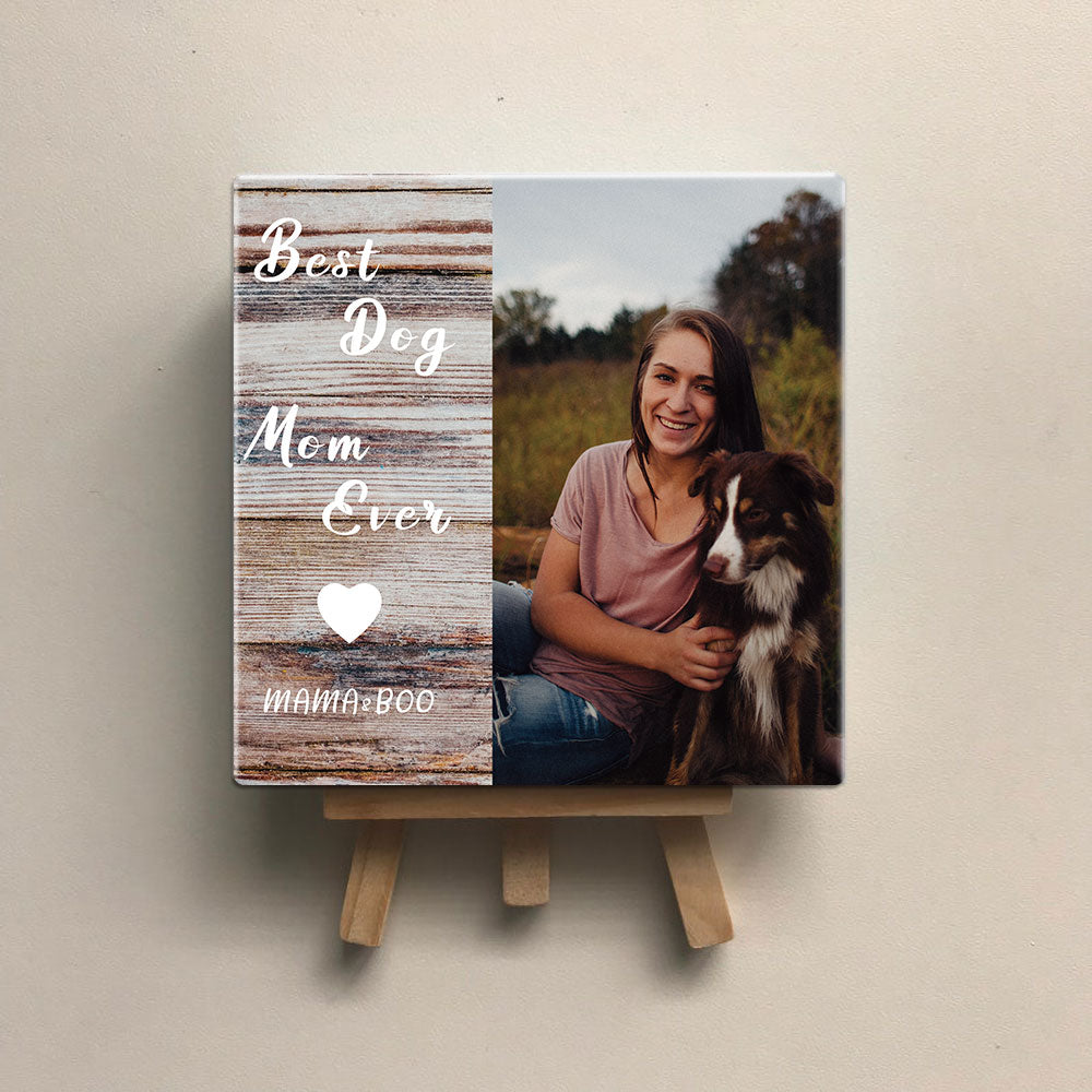 Personalized Dog Memorial Square Stone Album-Dog Gift-Best Dog Mom - Jonxifon