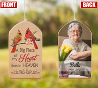 Thumbnail for A big piece of my HEART lives in HEAVEN - Personalized Wind Chimes