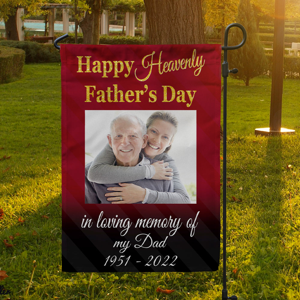 Father's Day Memorial Personalized Garden Flag