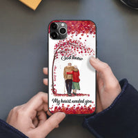 Thumbnail for God Knew My Heart Needed You Personalized Old Couple Glass Phone Case Dung-Yen