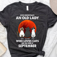 Thumbnail for Never Underestimate An Old Lady - Customized Shirt