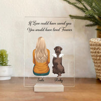 Thumbnail for Owner and Pet, Loss Sympathy - Personalized Acrylic plaque