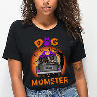 Thumbnail for Dog Momster Halloween Truck T-shirt/ Hoodie, Gift for Dog Lovers CustomCat