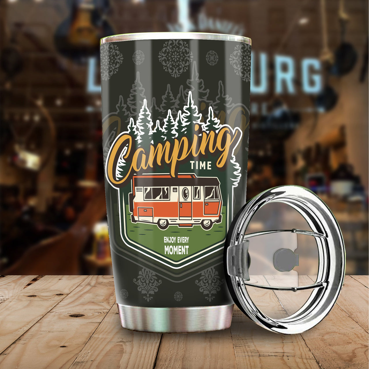 Camping Not All Who Wander Are Lost Tumbler