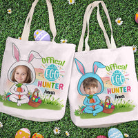 Thumbnail for Personalized Easter Custom Face Kid Tote Bag, Gift For Grandchild Mom Grandma JonxiFon