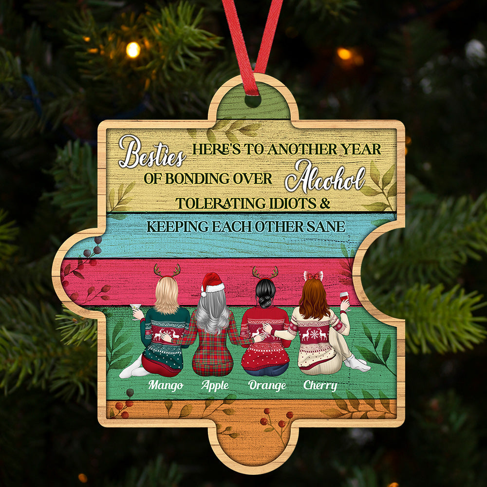 Personalized You Are My Missing Piece Besties Friends, Customized Holiday Ornament CHI-YEN