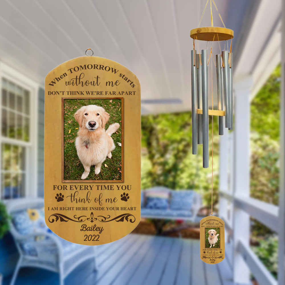 When tomorrow starts without me - Personalized Wind Chimes