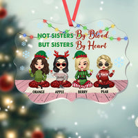 Thumbnail for Personalized Besties Friends Sisters Forever Acrylic Ornament, Customized Holiday Ornament CHI-YEN