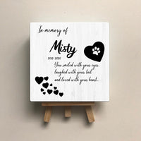 Thumbnail for Personalized Pet Memorial Square Stone Album-Dog Cat Loss Gifts-You Smiled With Your Eyes - Jonxifon